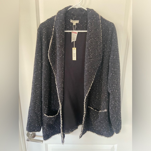 Max Studio Black Tweed Jacket - Picture 1 of 3